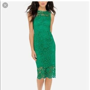 Womens Emerald Lace Dress